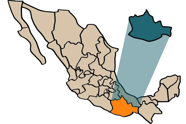 Oaxaca-carte-localisation